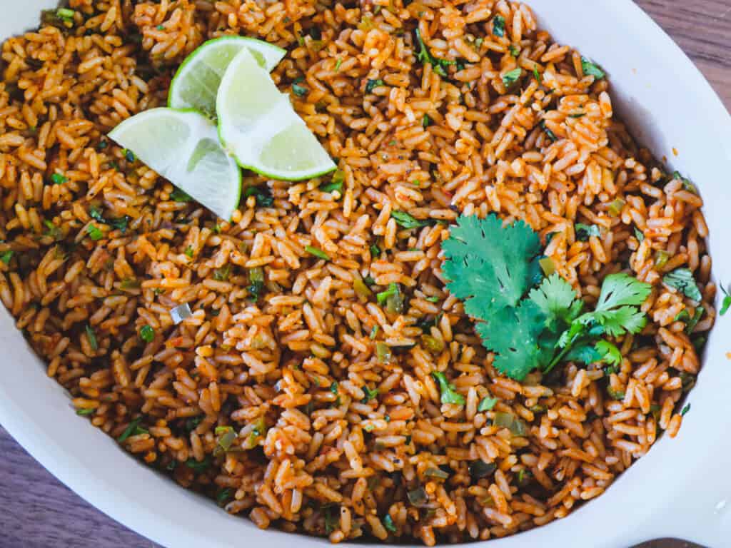 best authentic mexican rice closeup