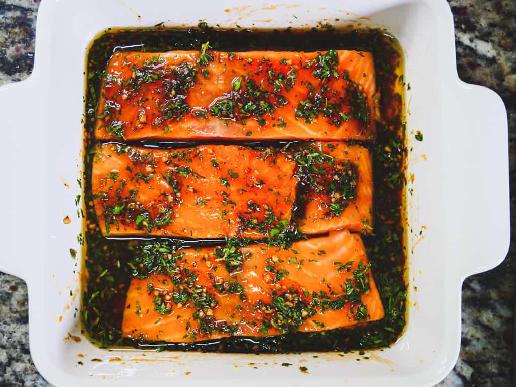 Ginger Garlic Salmon - Marinade