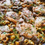 Black Garlic Mushroom Chicken Pasta