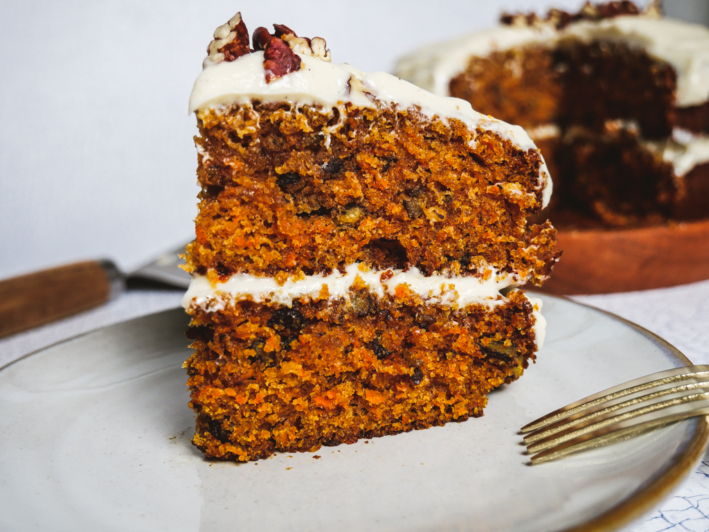 Carrot Cake with Vanilla Cream Frosting