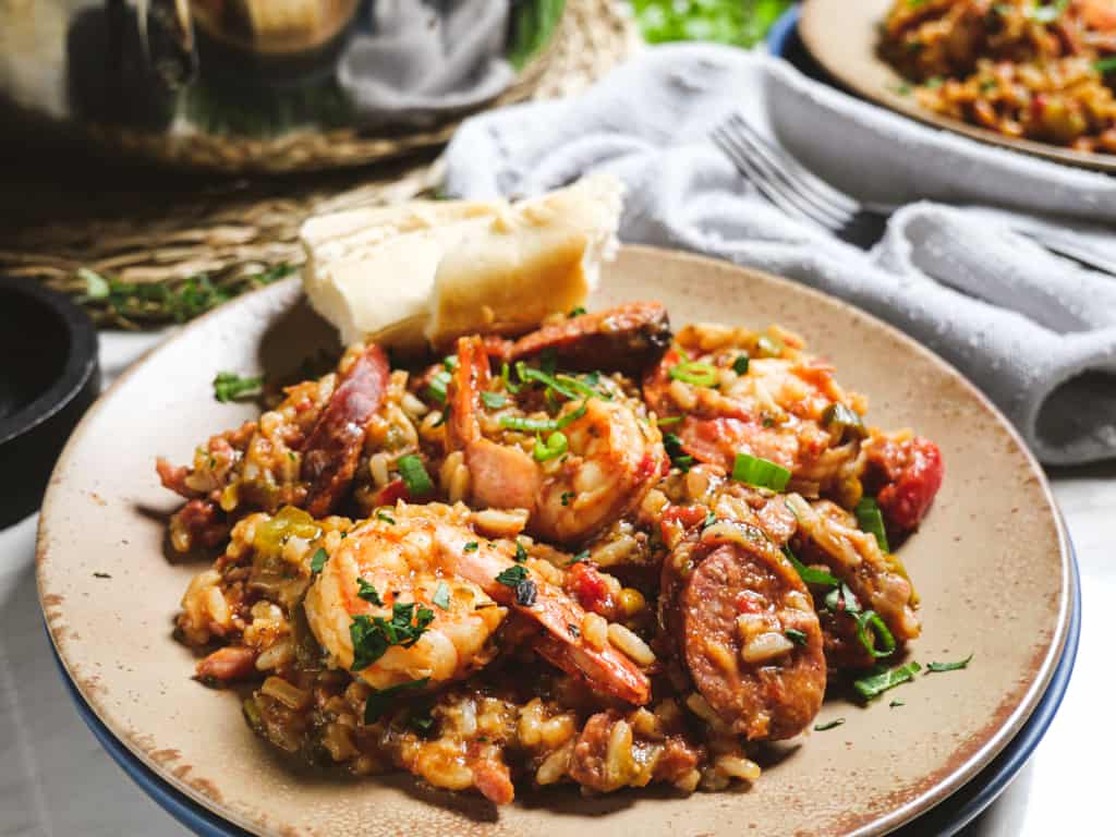 JAMBALAYA WITH SAUSAGE AND SHRIMP