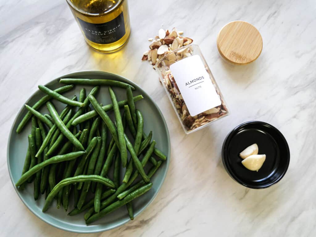 Oven Roasted Green Beans with Almonds