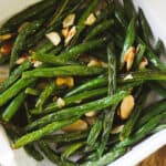 Oven Roasted Green Beans with Almonds