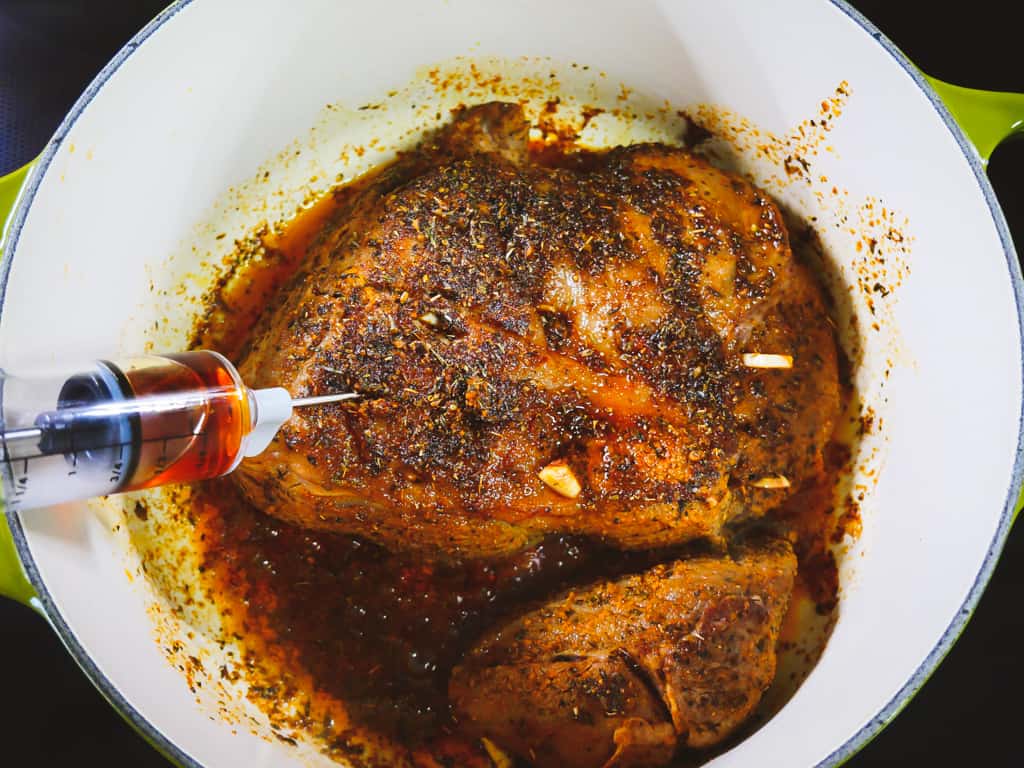 Slow Roasted Greek Leg of Lamb