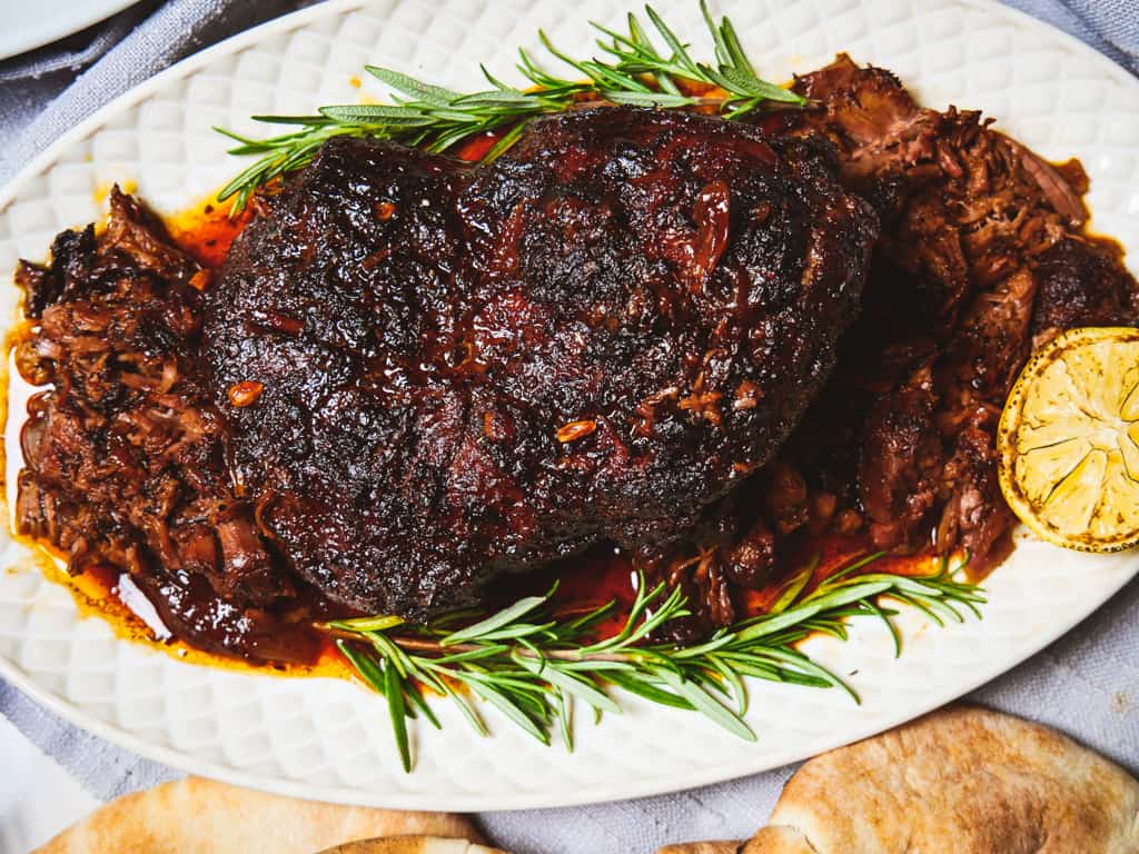 Slow Roasted Greek Leg of Lamb